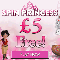 Spin Princess Casino £5 no deposit